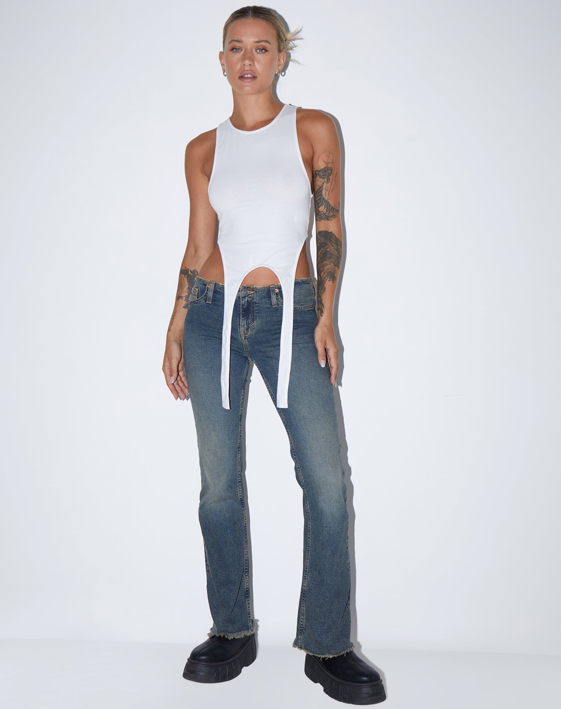 Afbeelding van Ursula Vest Top in Lycra Wit
