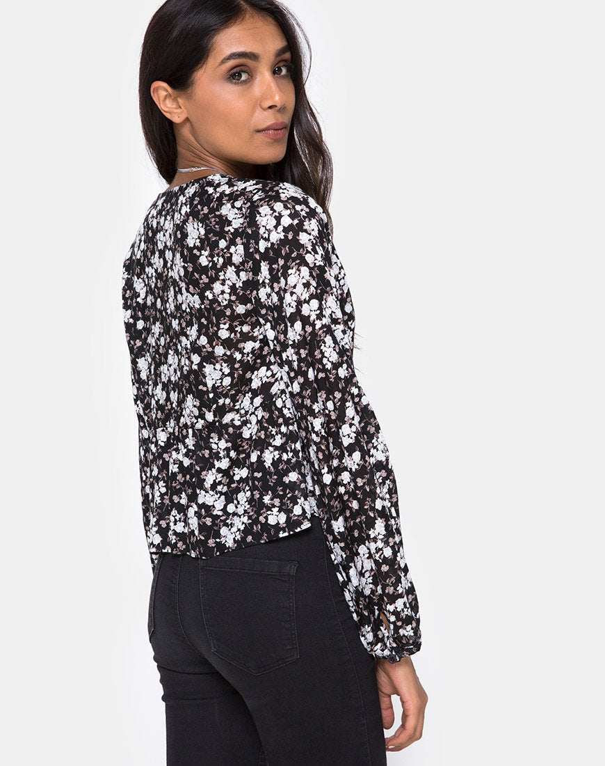 Afbeelding van Mousye Top in Dark Wild Flower