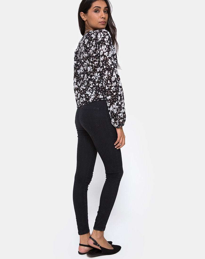 Afbeelding van Mousye Top in Dark Wild Flower