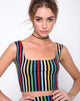 Afbeelding van Mucell Crop Top in P.E Stripe