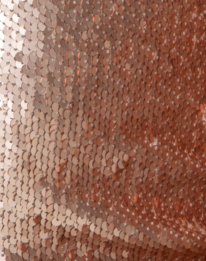 Afbeelding van Muse Jurk in Champagne Pailletten