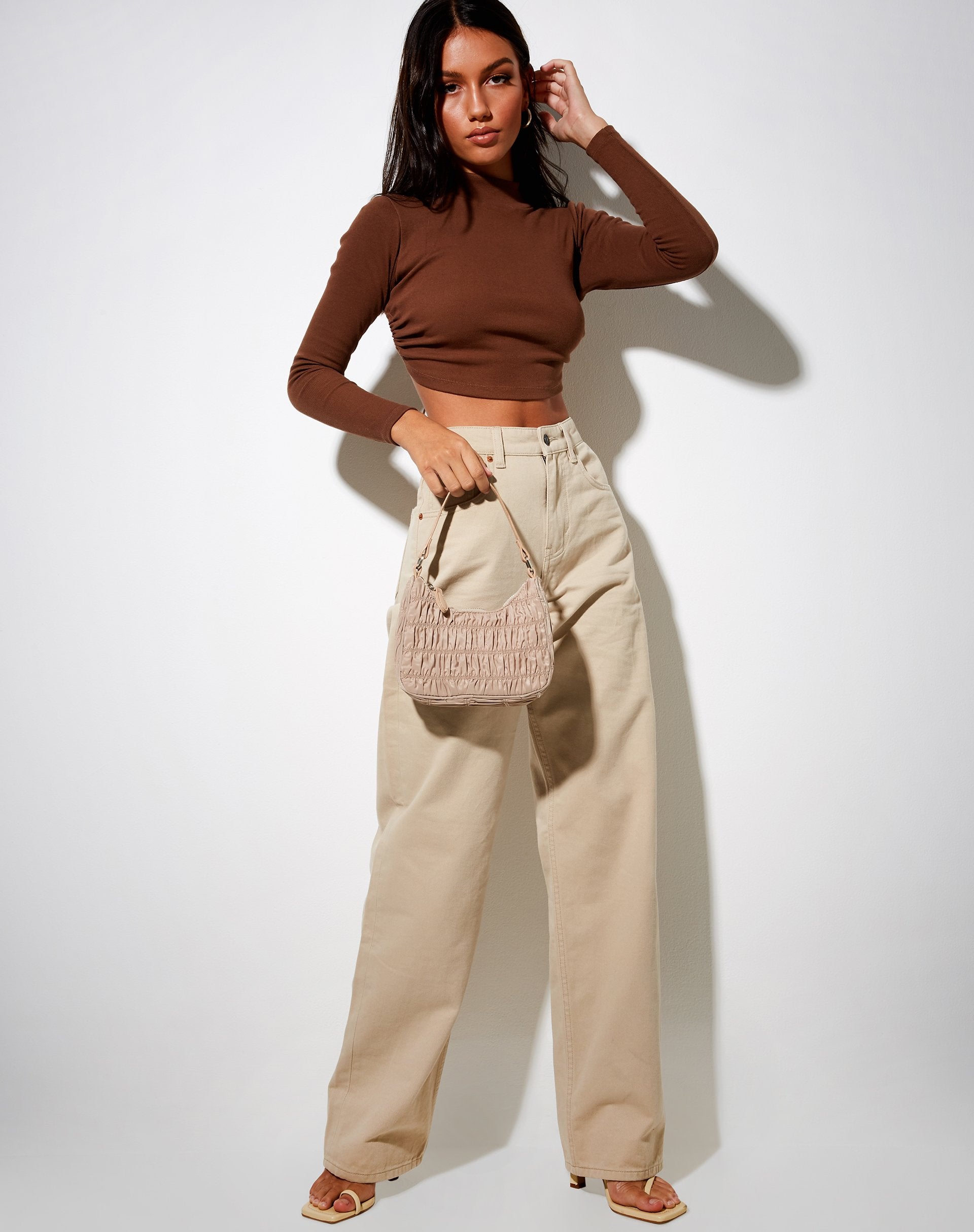 Afbeelding van LJ Schoudertas in Beige