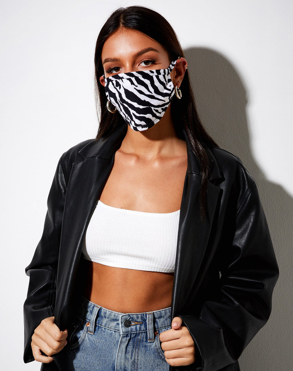 Gezichtsmasker in 90's Zebra