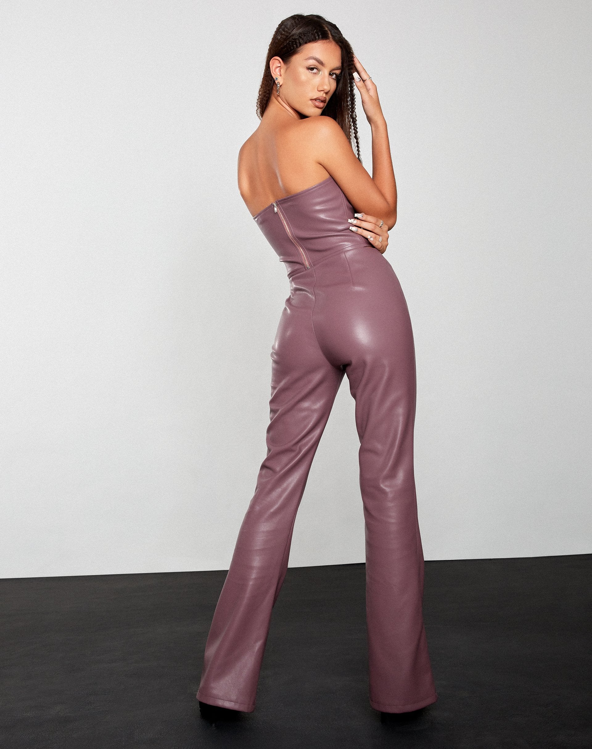 Afbeelding van Eara Corset Top in PU Paars