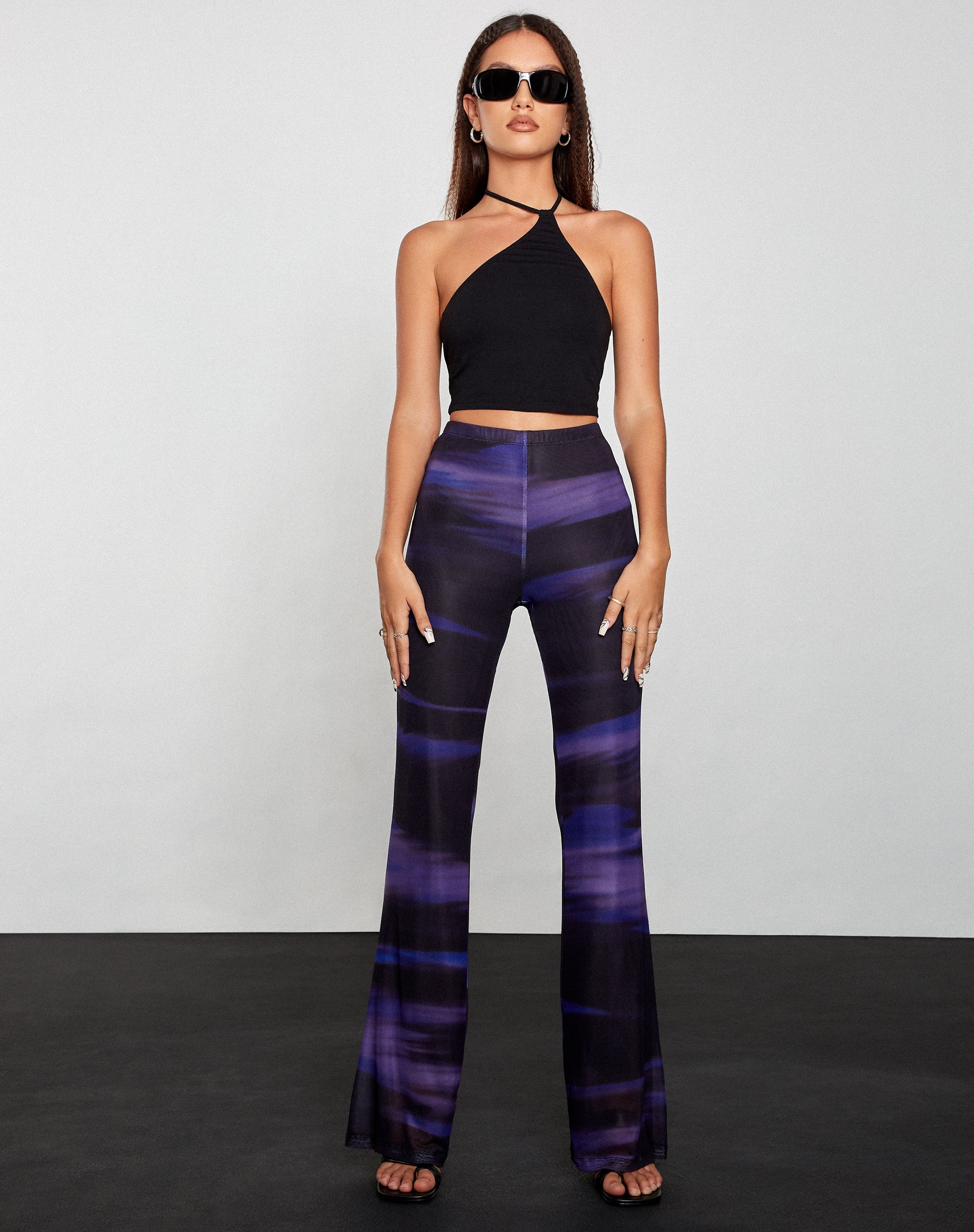 Afbeelding van Herly Flare Broek in Cosmic Melt