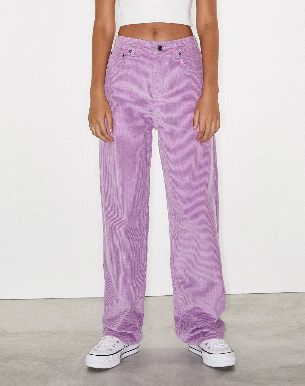 Parallel broek in koord lila
