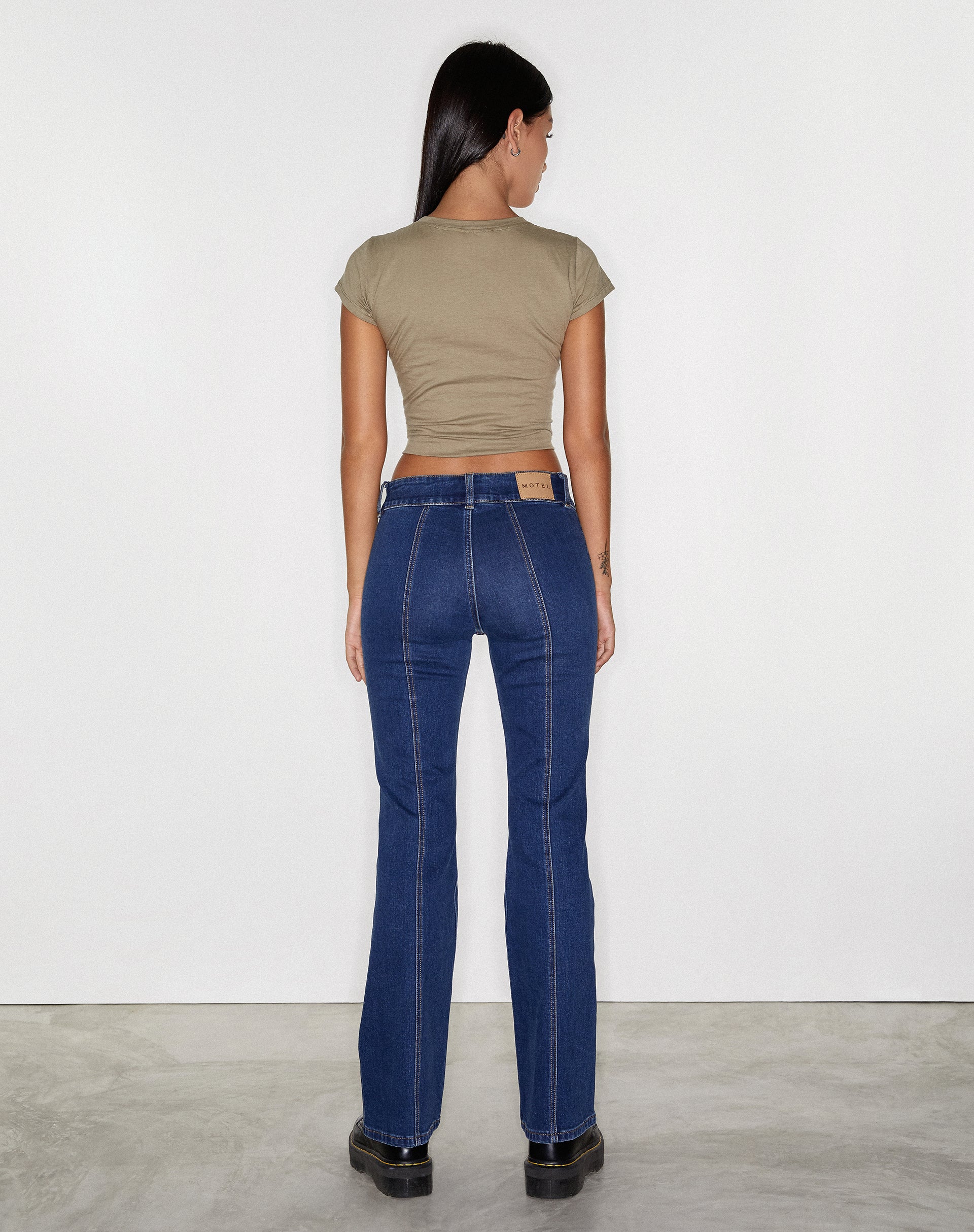 Afbeelding van Low Rise Seam Jeans in 90's Indigo