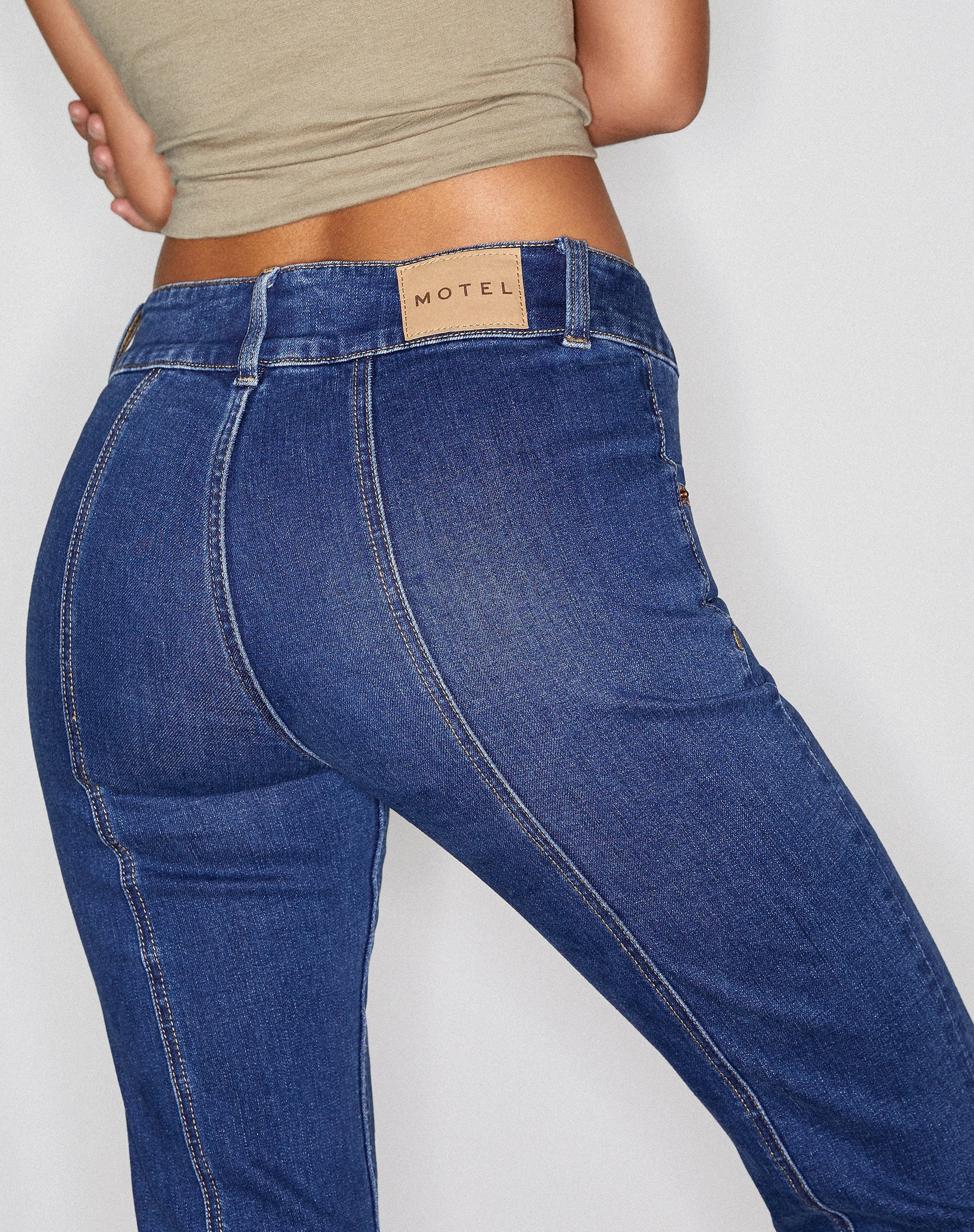 Afbeelding van Low Rise Seam Jeans in 90's Indigo