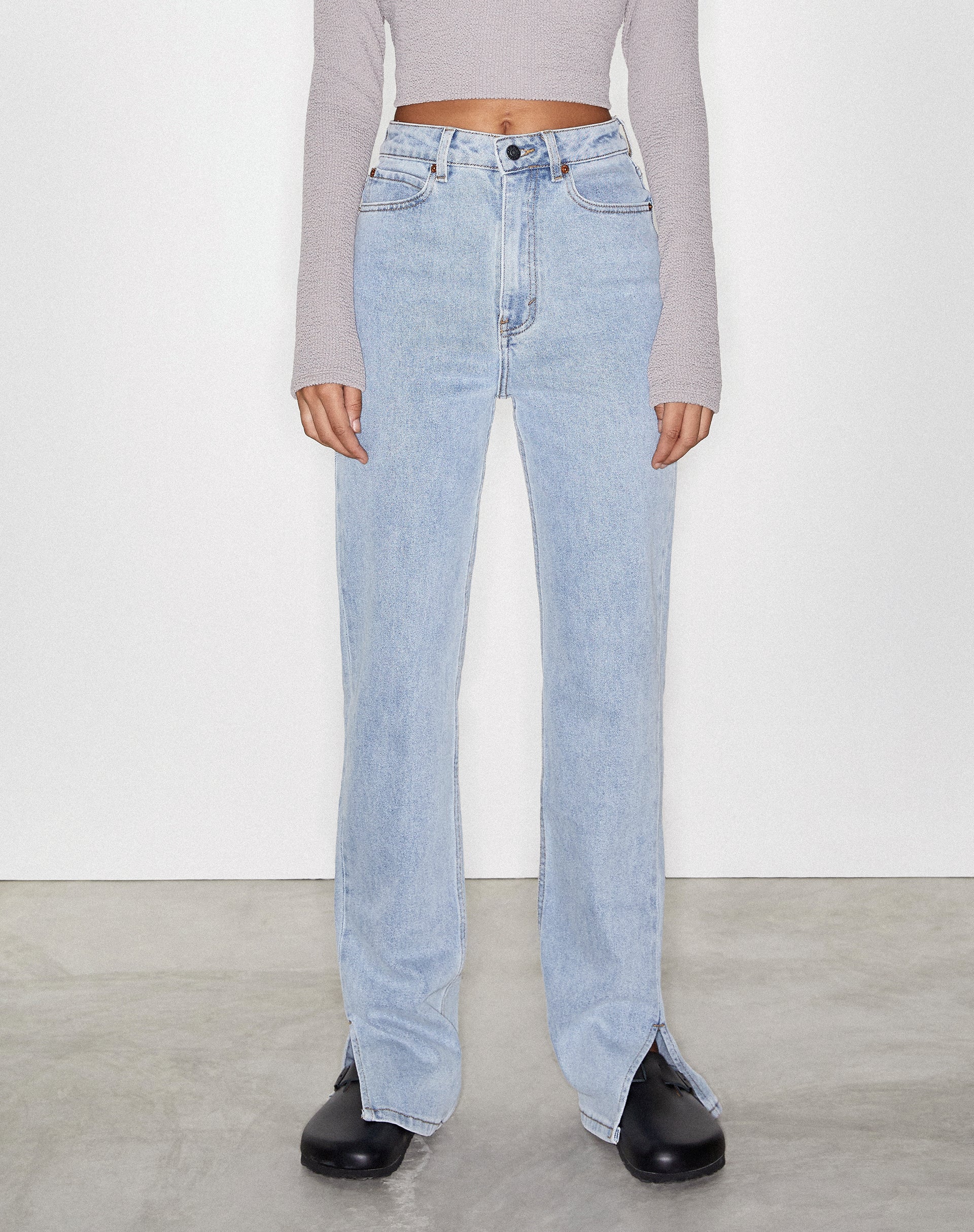 Afbeelding van Rechte Jeans in Light Wash Blue
