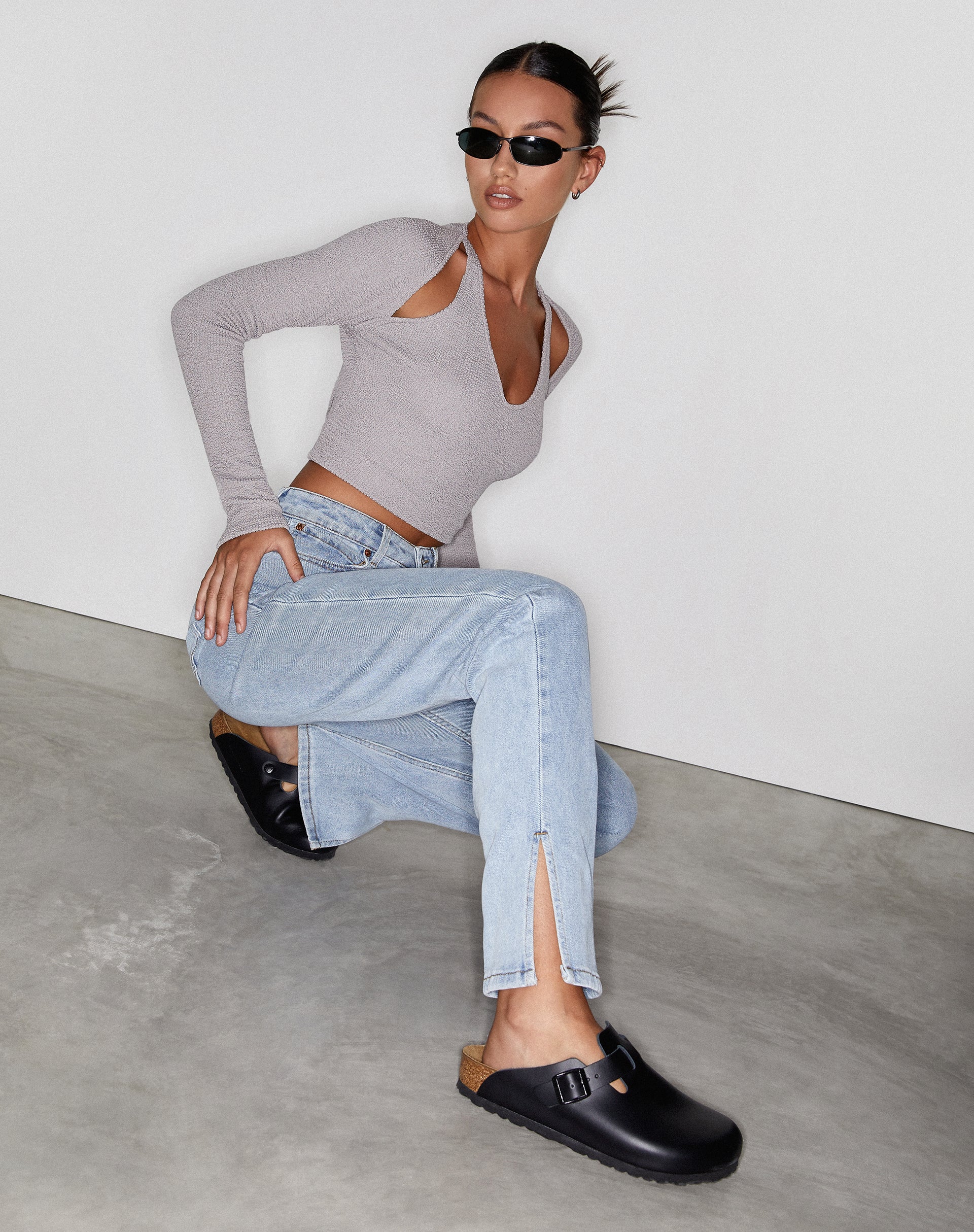 Afbeelding van Rechte Jeans in Light Wash Blue