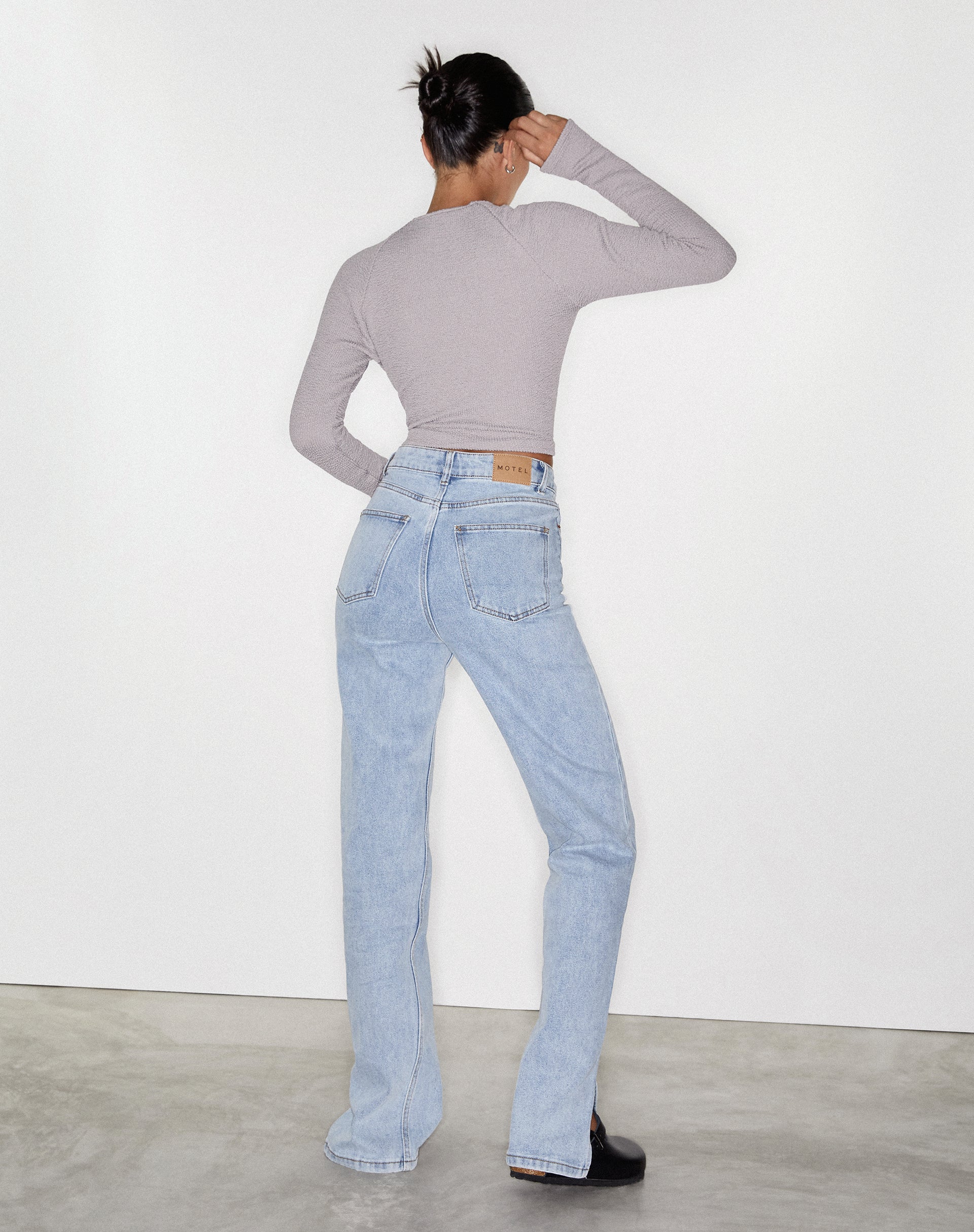 Afbeelding van Rechte Jeans in Light Wash Blue