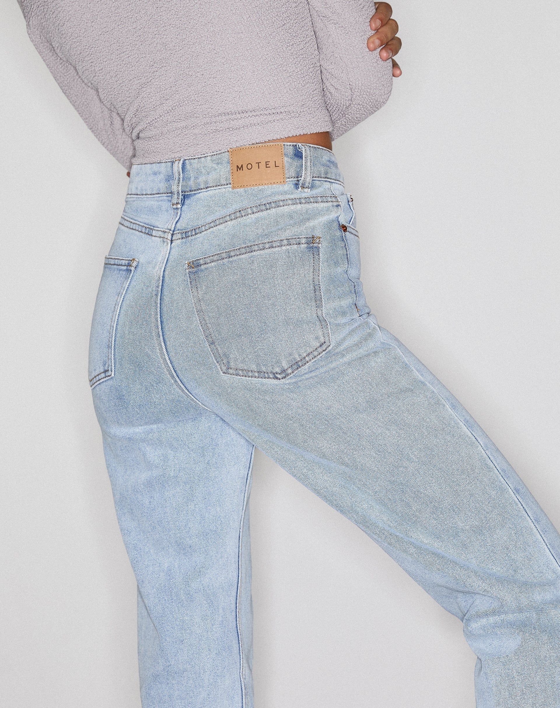 Afbeelding van Rechte Jeans in Light Wash Blue