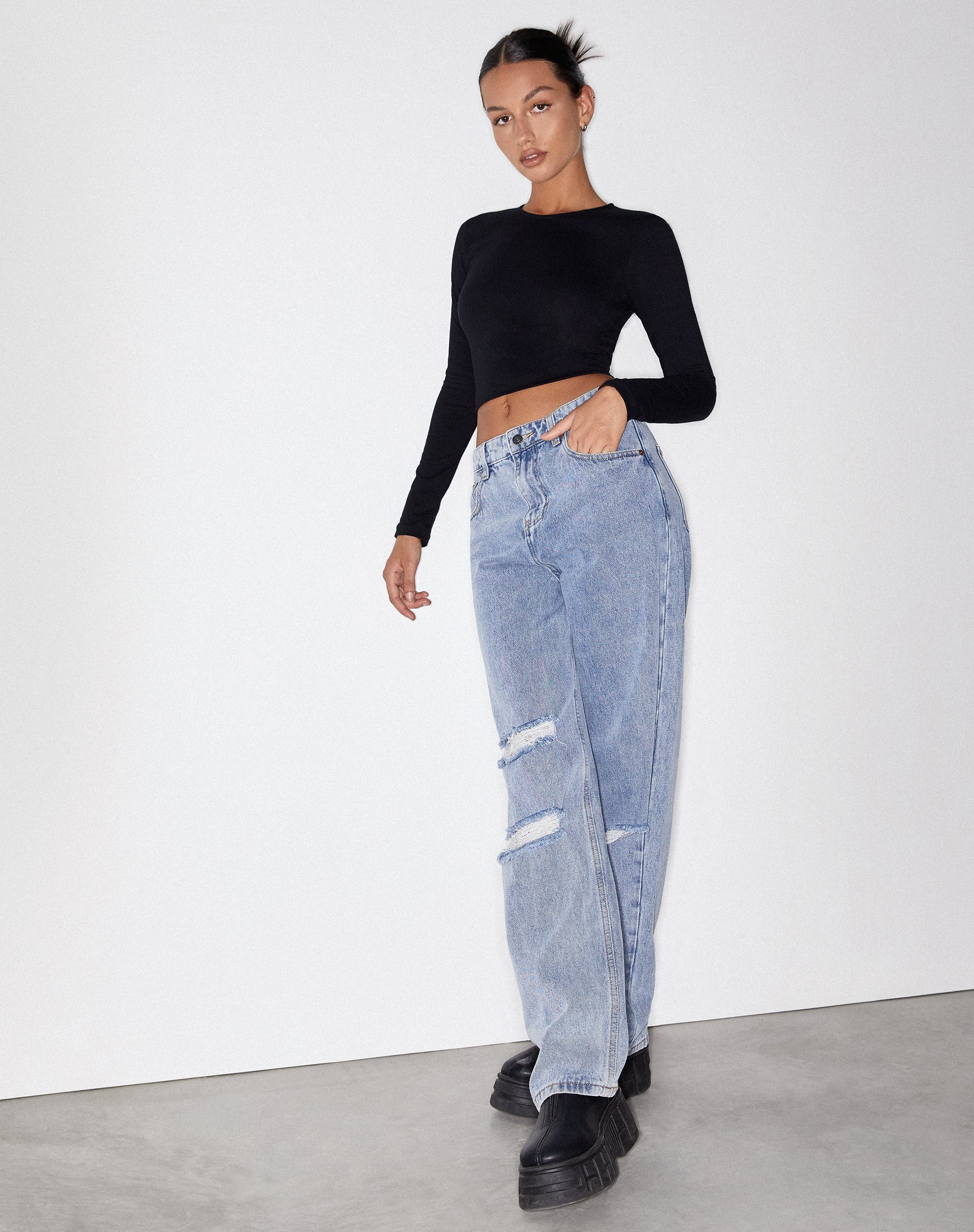 Afbeelding van Rips Parallel Jean in Light Wash