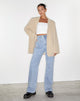 Afbeelding van Retro Pocket Flare Jeans in Super Light Wash
