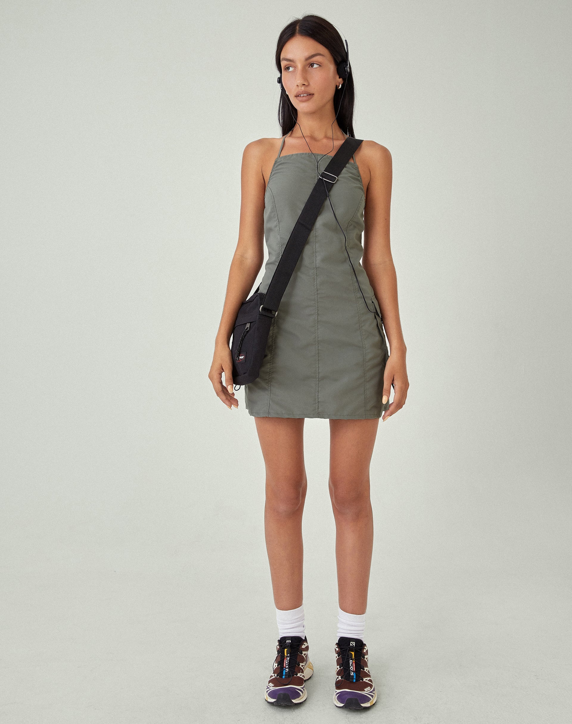 Afbeelding van MOTEL X JACQUIE Schmidt Mini Dress in Grijs