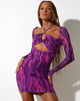Afbeelding van Naisa Mini Dress in Tropical Rave Pink