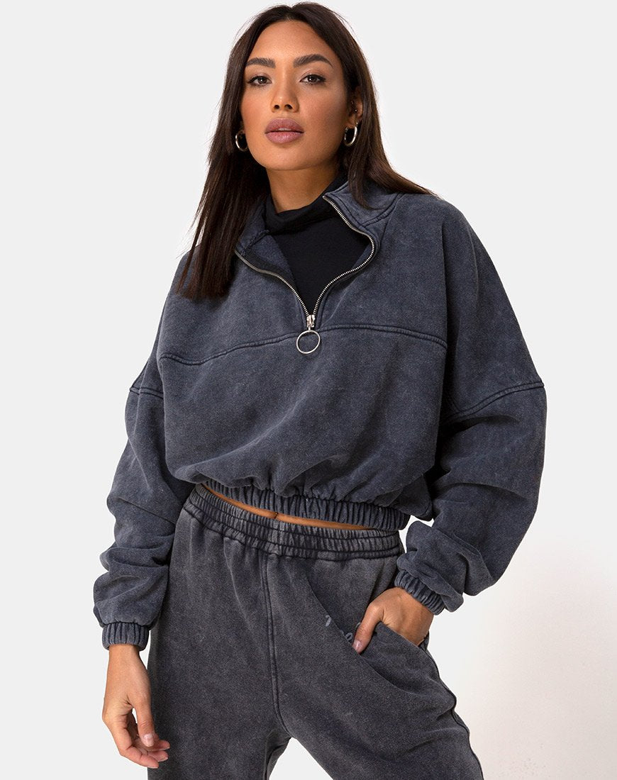 Afbeelding van Nance Top in Black Wash