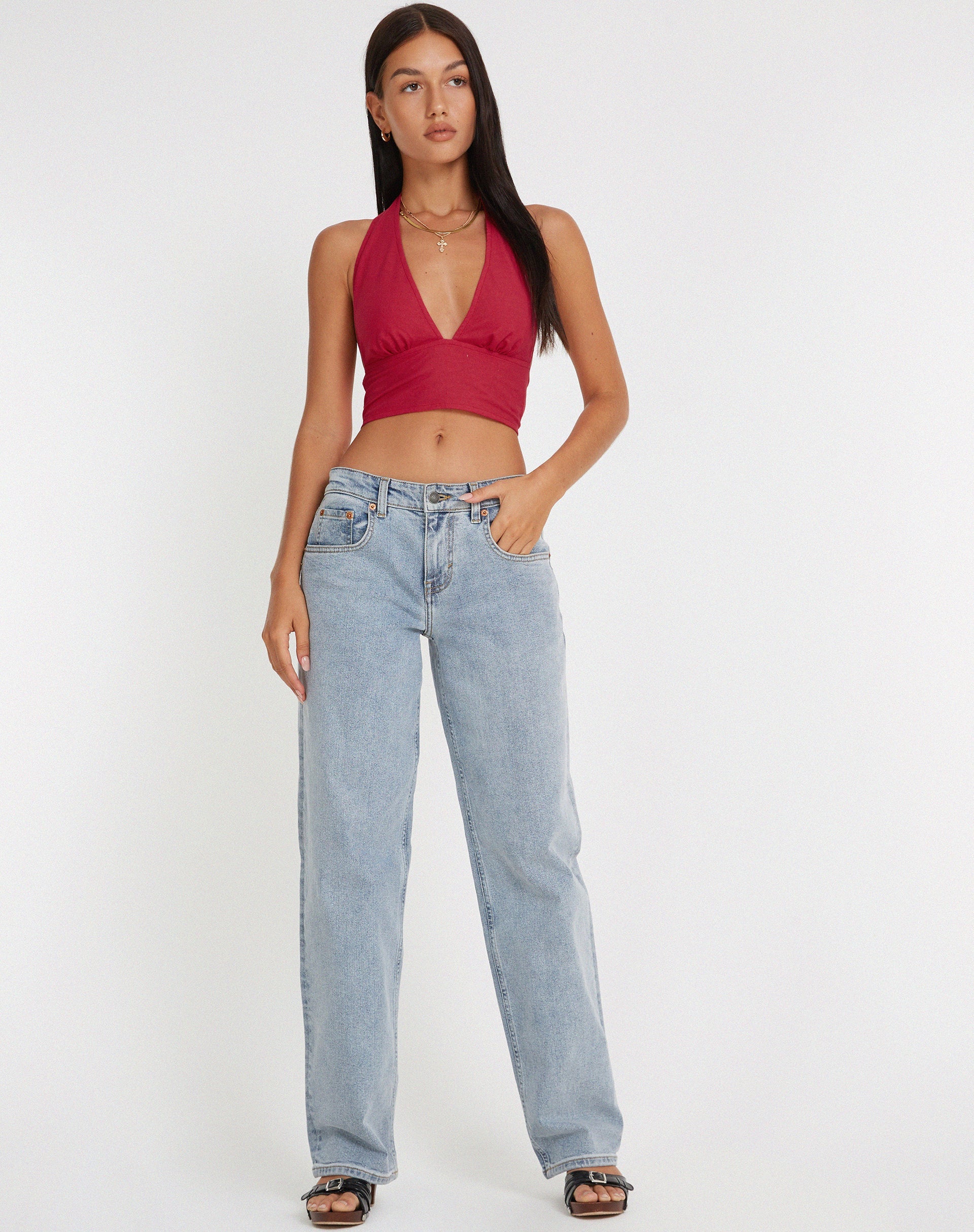 Afbeelding van Nania Crop Top in Tango Red