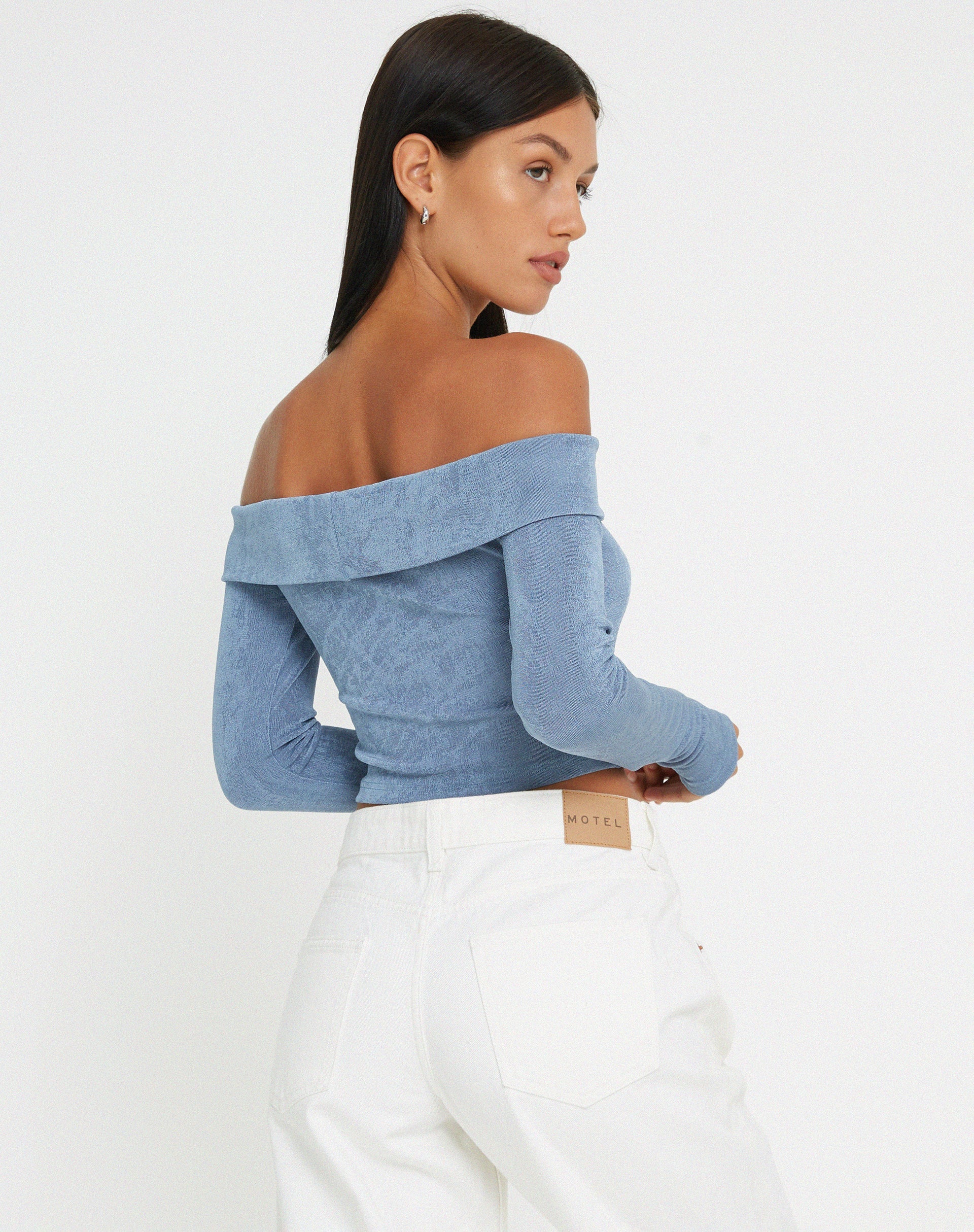 Afbeelding van Nasari Crop Top in Blauwgrijs