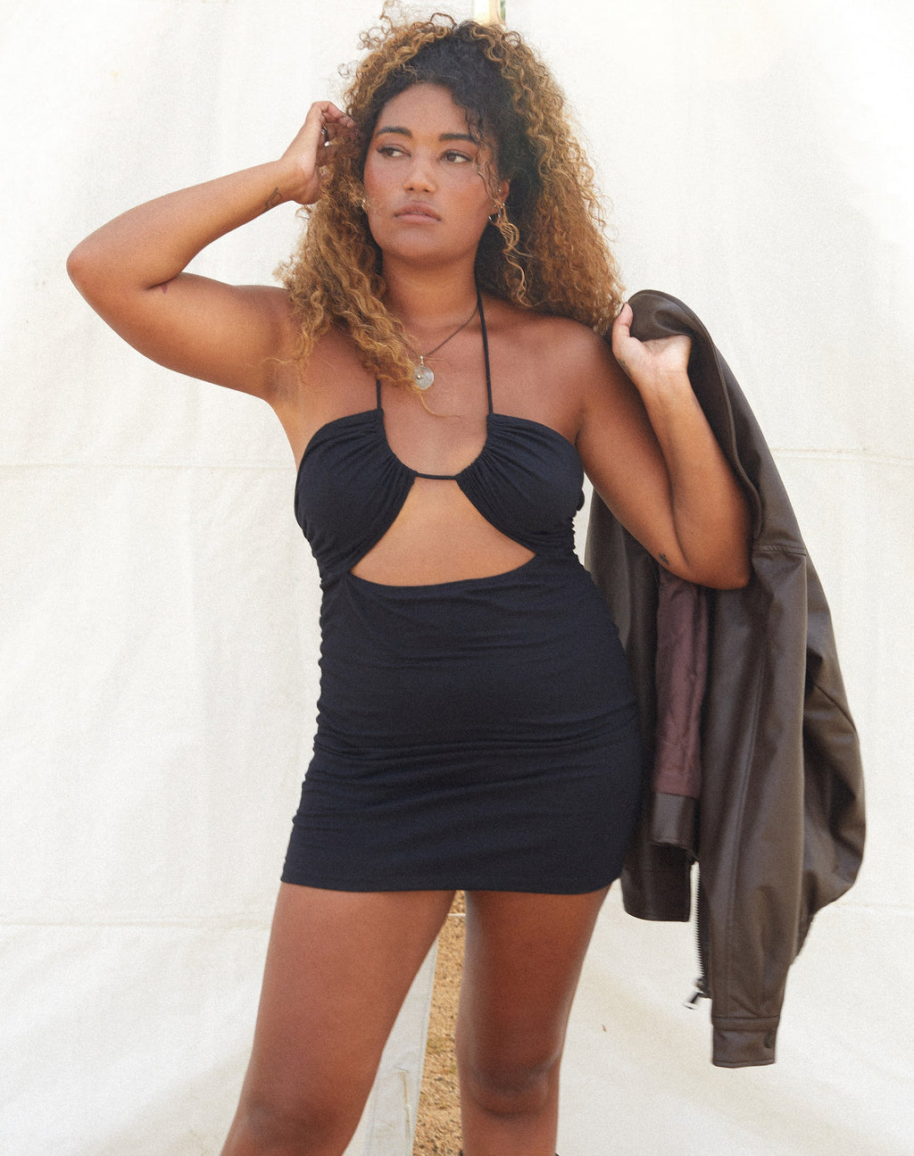 Nash Mini Dress in Zwart