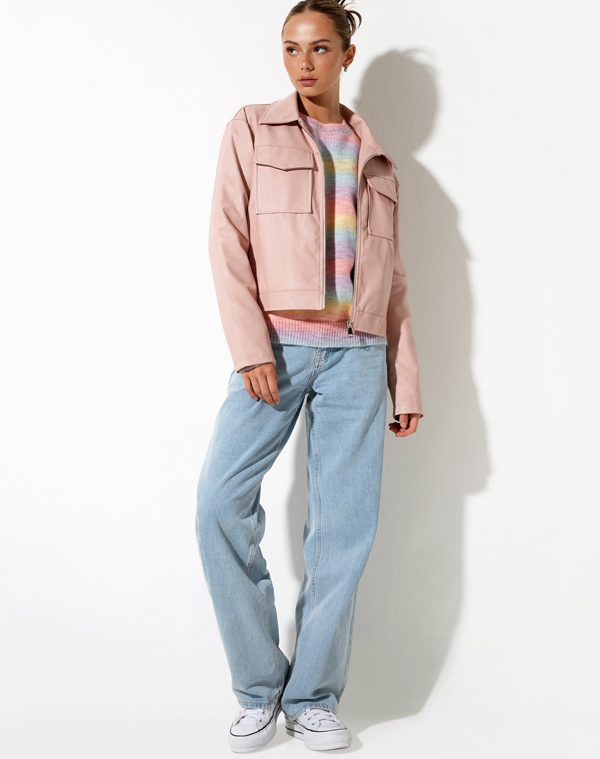 Afbeelding van Natara Jacket in PU Zacht Roze
