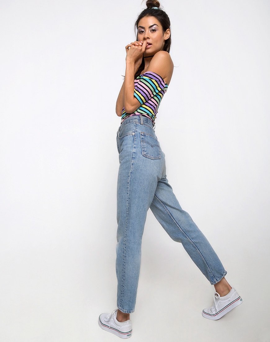 Afbeelding van Natic Off The Shoulder Bodice in New stripe