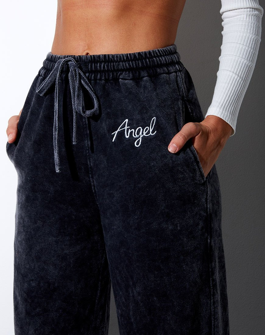 Afbeelding van Nattan Jogger in Black Wash Angel Embro