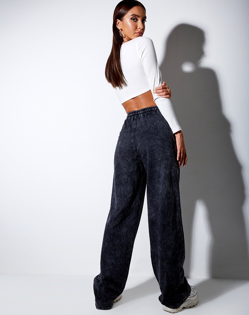 Afbeelding van Nattan Jogger in Black Wash Angel Embro