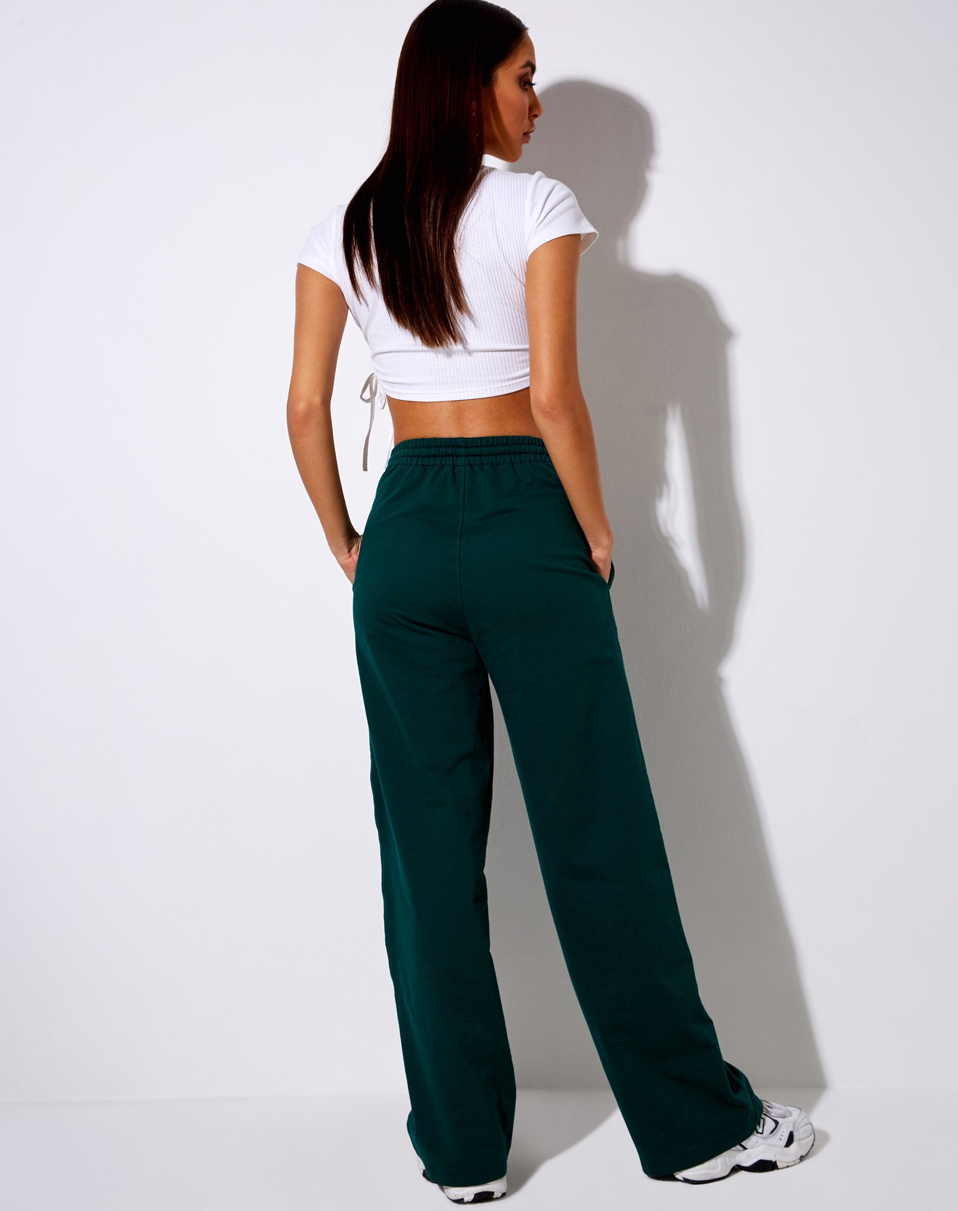 Afbeelding van Nattan Jogger in Bottle Green "Angel" Embro