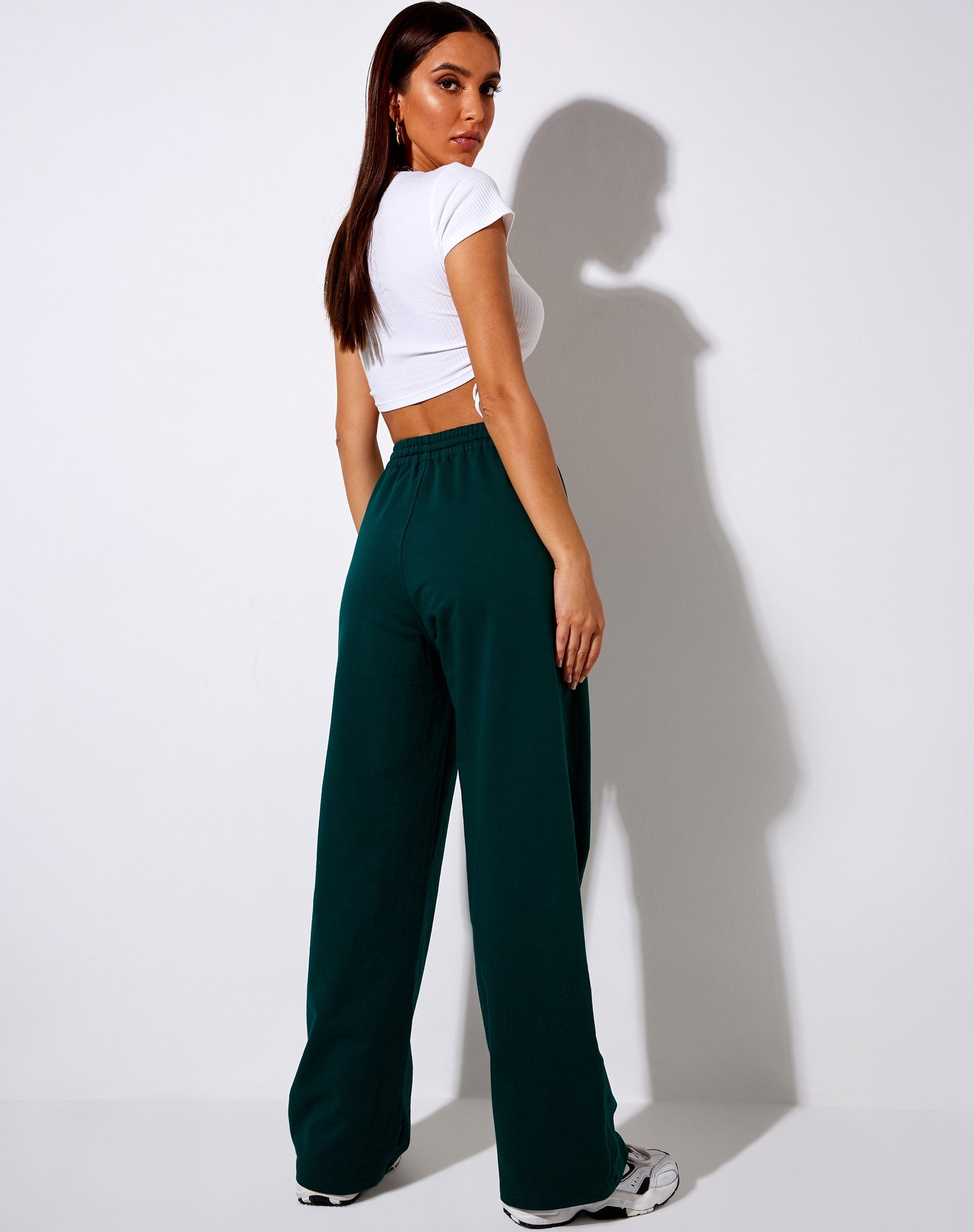 Afbeelding van Nattan Jogger in Bottle Green "Angel" Embro
