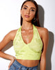 Afbeelding van Naya Crop Top in Satin Rose Lime