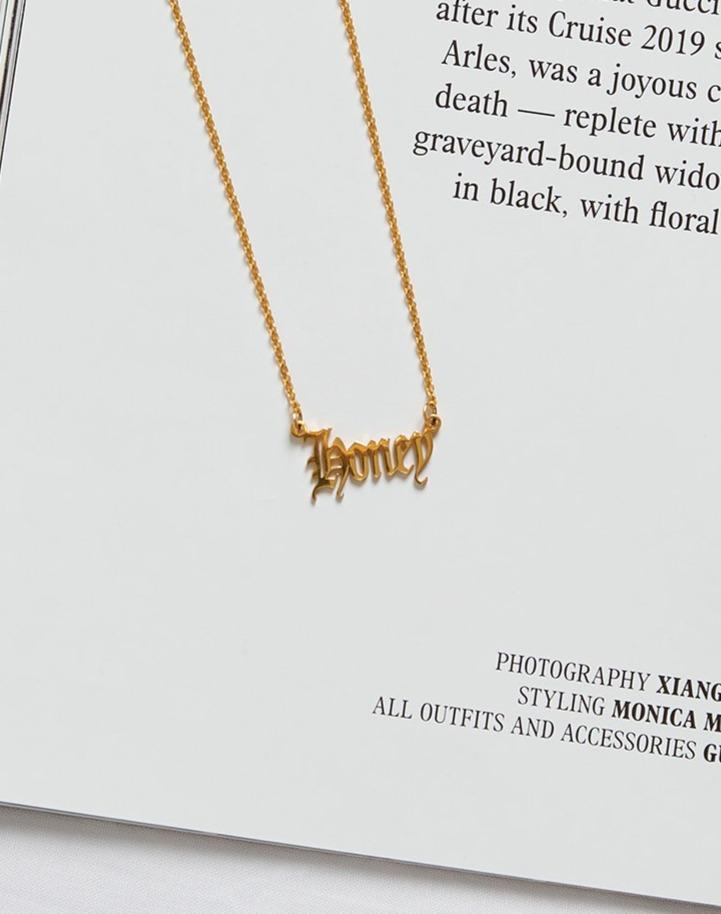 Halsketting in "Honey" Goud