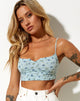 Afbeelding van Nef Crop Top in Pretty Petal Green