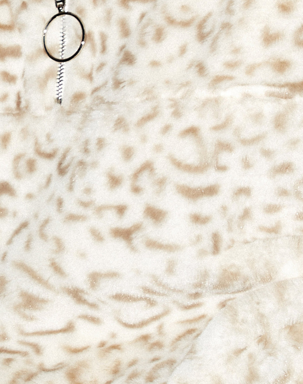 Nero Ring Pull Jacket in dierenwit en crème