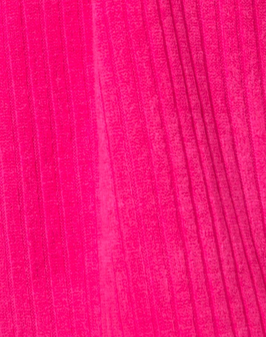 Afbeelding van Neve oversized trui in ribtricot roze