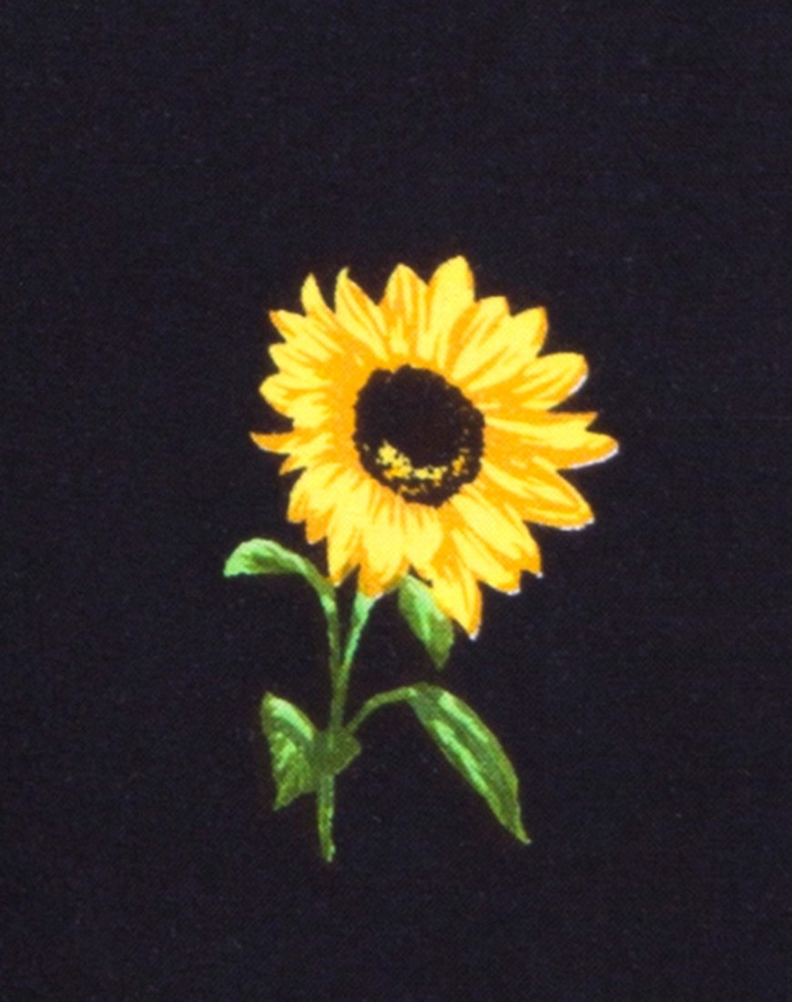 Afbeelding van Newlda Crop Top in Ditsy Sunflower