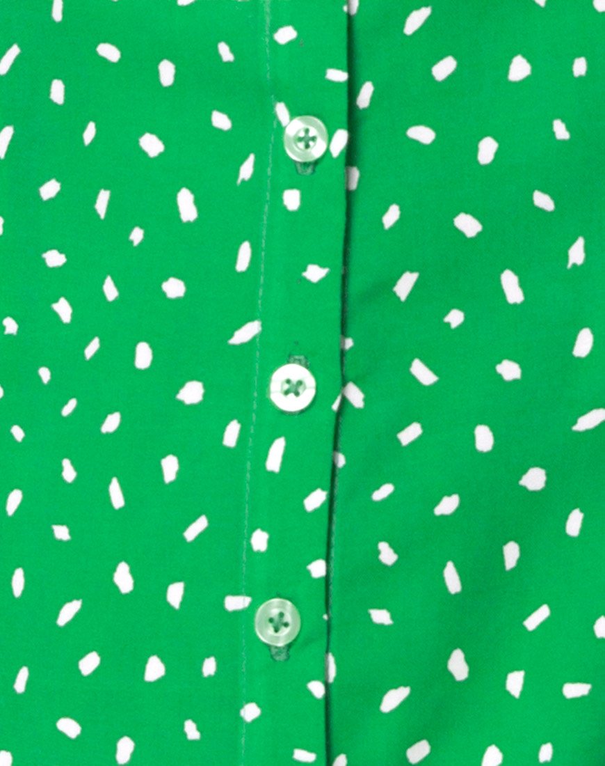 Afbeelding van Neyka Jurk in Mini Diana Stip Groen