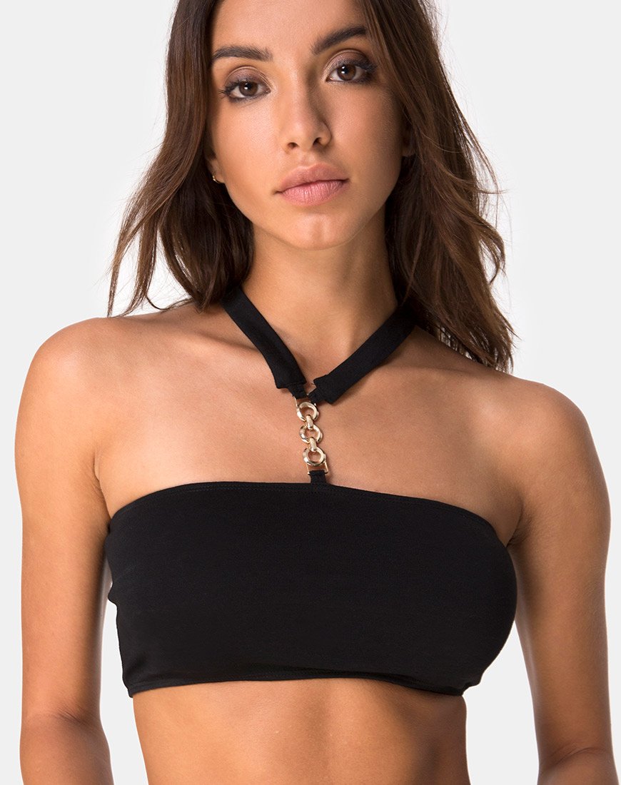 Nia Hardware Top in Zwart