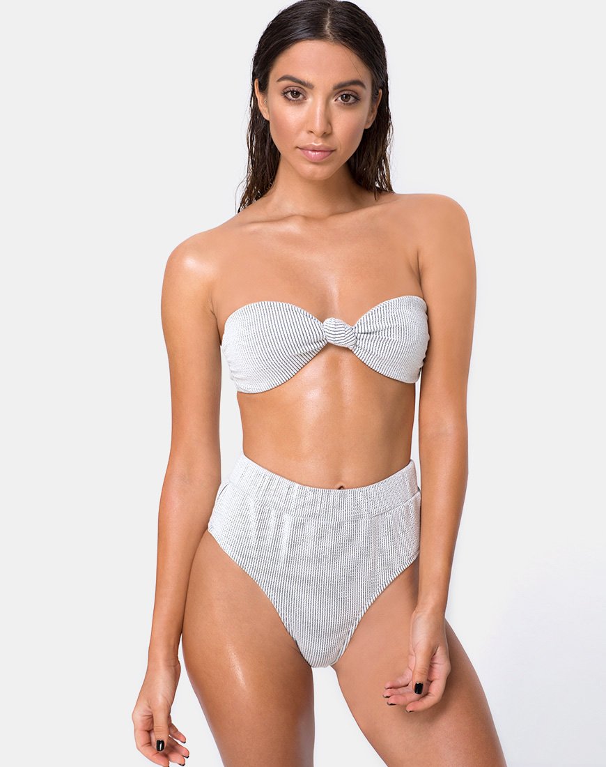 Afbeelding van Nima Bikinibroekje in Crinkle Rib Wit