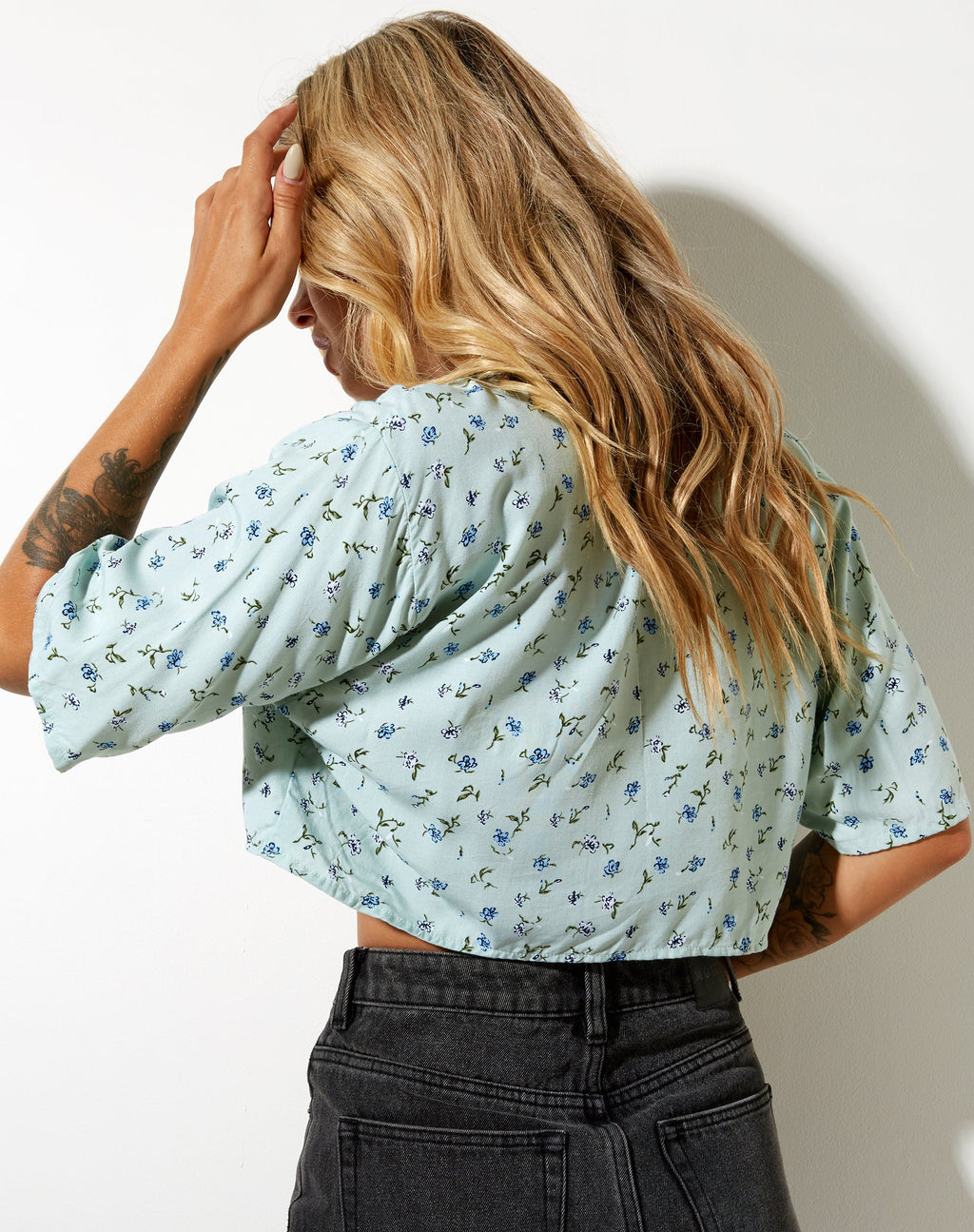 Nindia Shirt in Petal Green