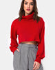 Afbeelding van Nizer Trui met hoge hals in Rood