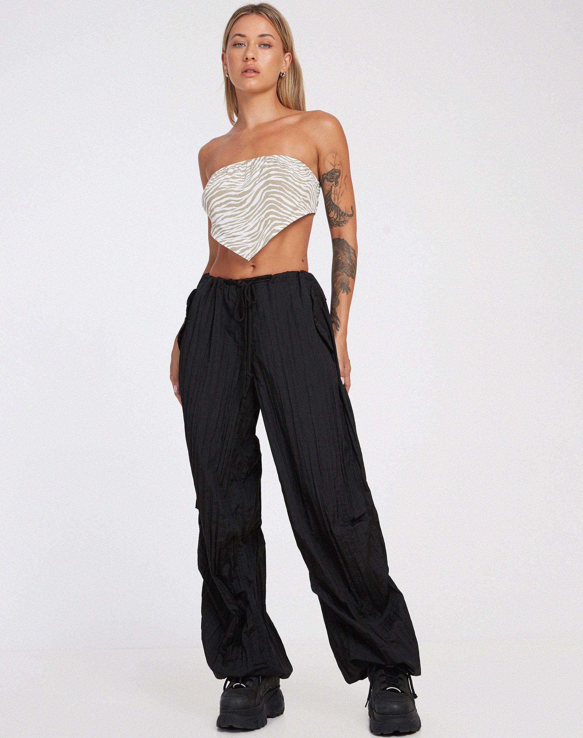 Afbeelding van Nolda Crop Top in Tonal Zebra