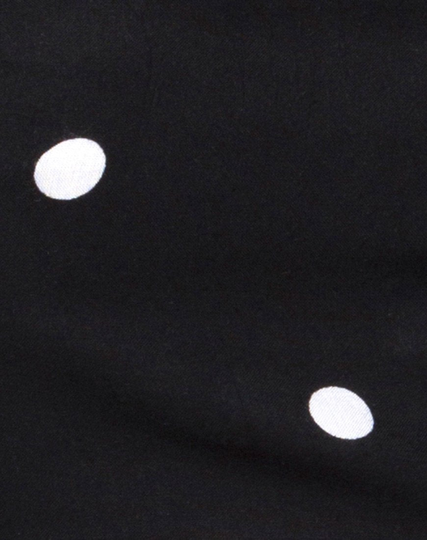 Afbeelding van Nolia Tube Top in zwart-wit Polkadot