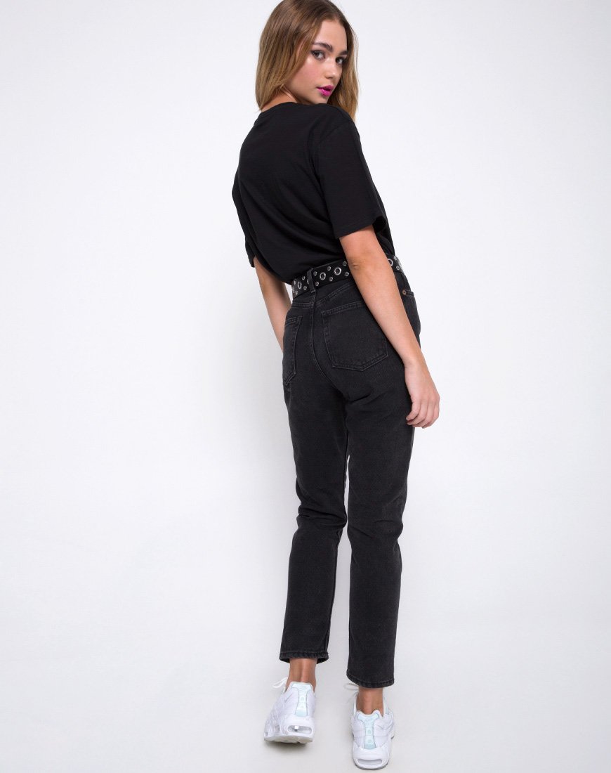 Afbeelding van Oversize Basic Tee in Not a Designer Zwart