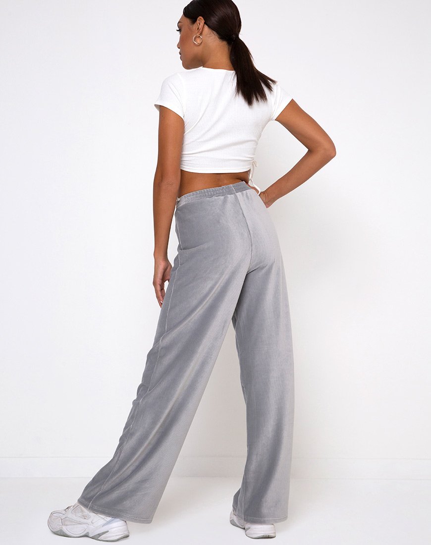 Afbeelding van Obeli broek in fluwelen rib grijs