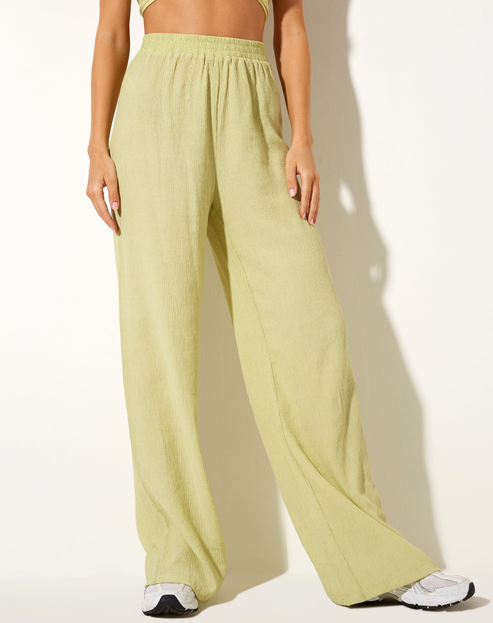 Afbeelding van Obeli broek in Crinkle Sage