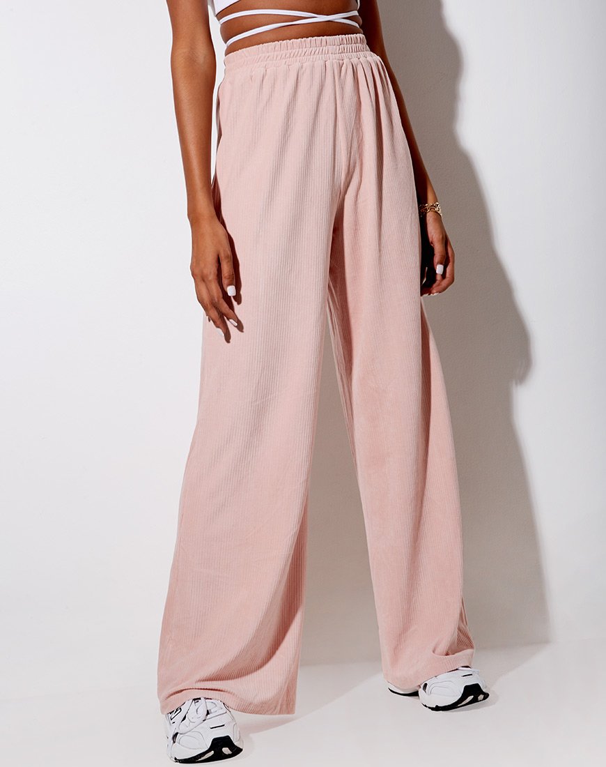 Afbeelding van Obeli broek in fluwelen rib lichtroze