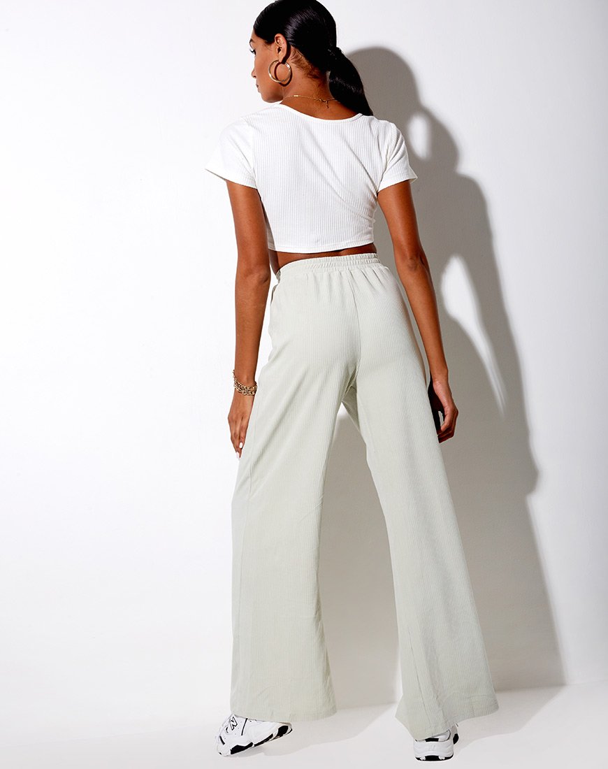 Afbeelding van Obeli broek in fluweel rib Minty