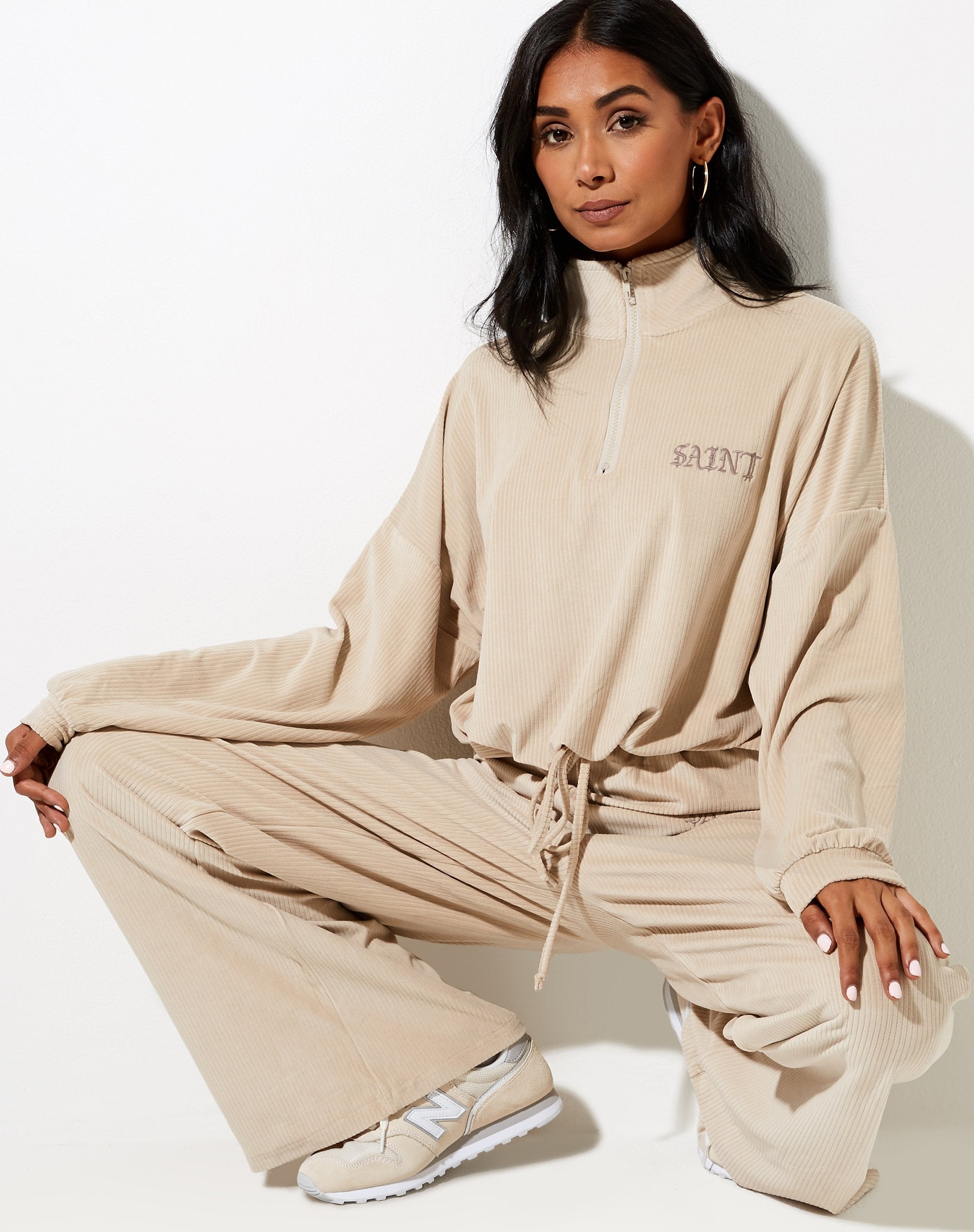 Afbeelding van Obeli broek in neutraal beige Saint Embro