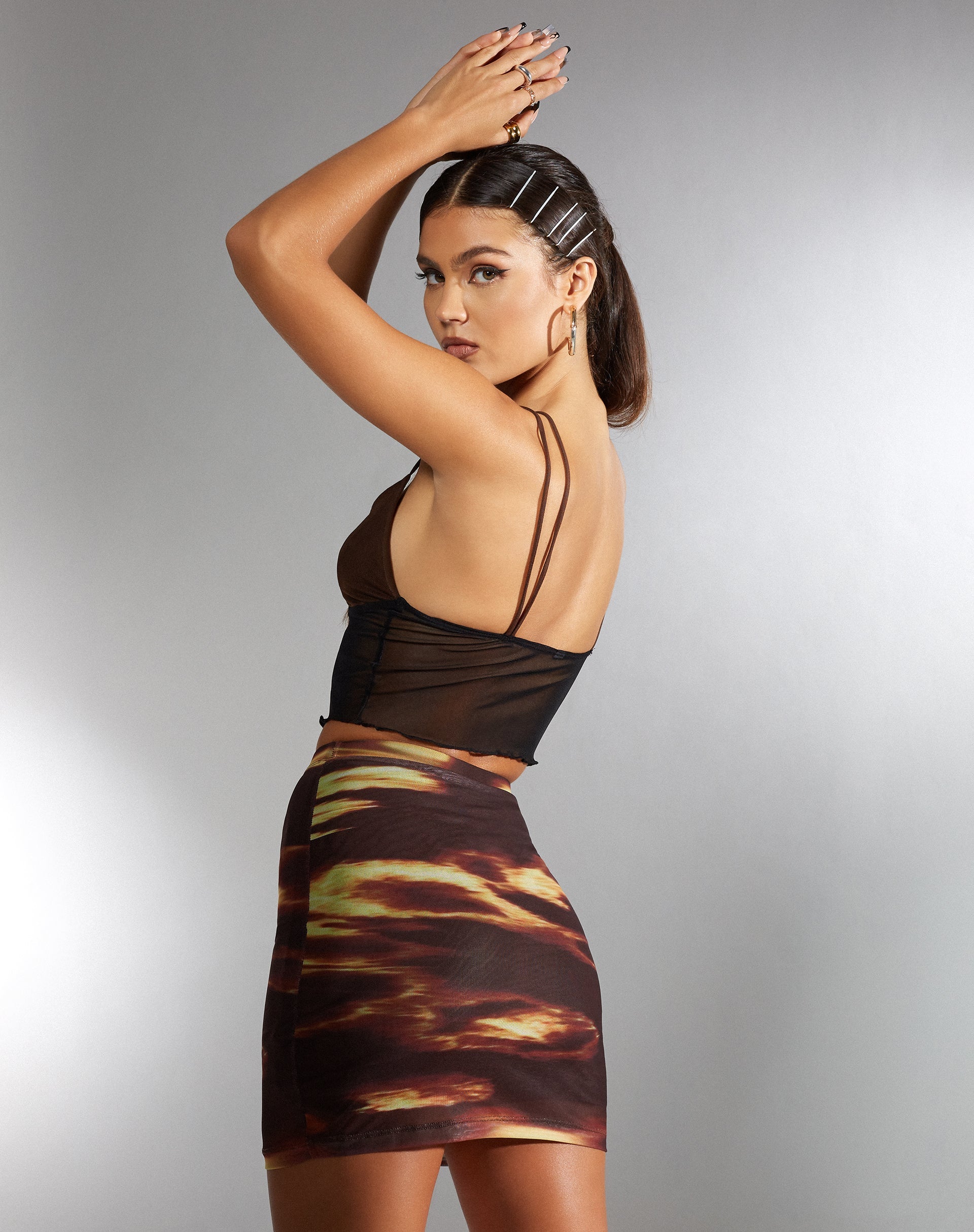 Afbeelding van MOTEL X IRIS Kimmy Mini Rok in Bleach Drip